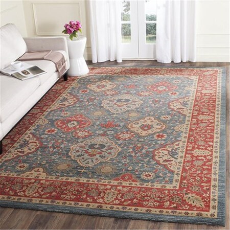 Safavieh Mahal Power Loomed Rectangle Rug- Navy - Red- 9 x 12 ft. MAH655C-9